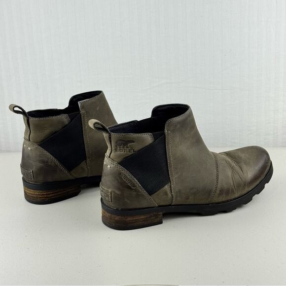 Sorel Emelie Chelsea Waterproof Ankle Boots Women’s Size 9.5 EUR 40.5 Full-Grain - Picture 8 of 11